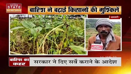 Chhattisgarh News : Chhattisgarh में भारी बारिश के कारण किसानों का नुकसान