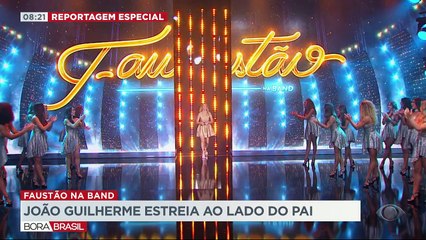 João Guilherme vai estrear ao lado do pai Faustão no novo programa da Band, que começa na segunda-feira, 17, às 20h30.
