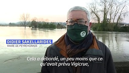 Crues dans le Sud-Ouest: Alerte rouge levée mais des dégâts