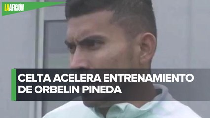 Orbelín Pineda se entrena en día de descanso del Celta; acelera el ritmo para poder debutar