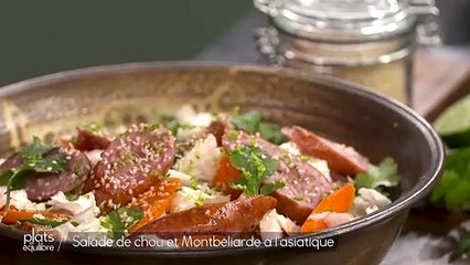 Salade de chou et Montbeliarde à l'asiatique