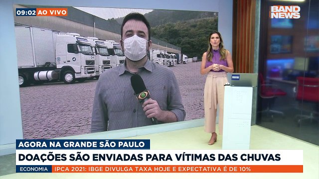O repórter Filipe Peixoto está acompanhando o envio de mais produtos arrecadados na campanha da Band com a Cufa.Saiba mais em youtube.com.br/bandjornalismo#BandNews #Band #Cufa #doações