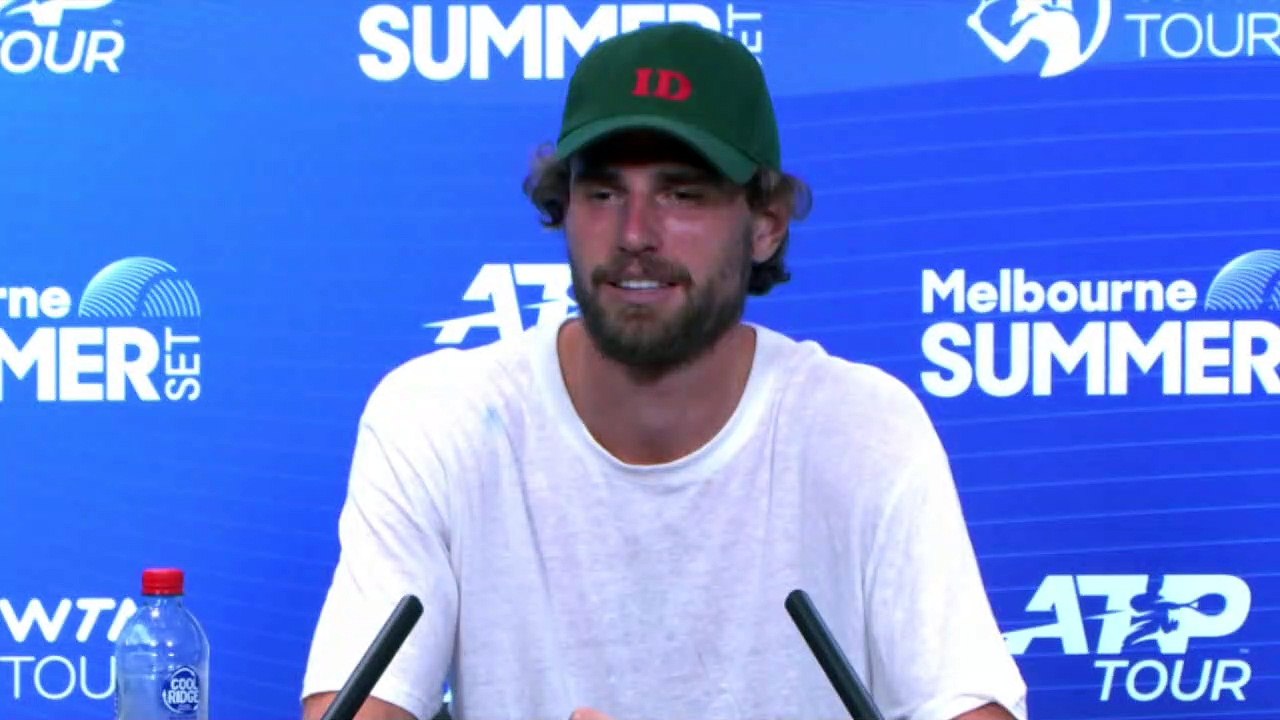 ATP - Sydney 2022 - Maxime Cressy, en français, après avoir battu le Français Adrian Mannarino : "Je suis très fier de moi d'avoir été concentré à 100%"