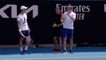 Open d'Australie 2022 - Novak Djokovic, à peine libéré et déjà à l'entrainement sur le Rod Laver Arena de l'Australian Open !