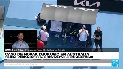 Informe desde Melbourne: Djokovic habría mentido sobre viaje previo a su llegada a Australia