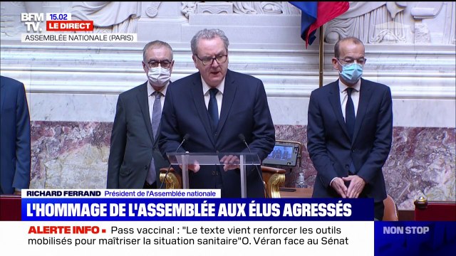 Richard Ferrand: L'Assemblée nationale sera toujours aux côtés de ses membres menacés ou attaqués sous quelle forme que ce soit