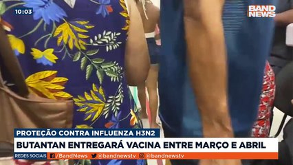 Tải video: O Instituto Butantan vai começar a entregar a vacina contra a gripe que inclui a variante H3N2 entre o final de março e o começo de abril.Saiba mais em youtube.com.br/bandjornalismo#BandNews #gripe #vacina #H3N2 #influenza