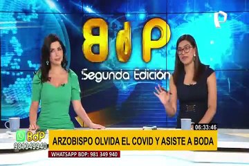 Ayacucho: arzobispo Salvador Piñeiro asiste a boda de 100 personas sin mascarillas