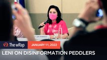 Robredo hits fake news peddlers: ‘Unforgivable’ to spread lies during pandemic