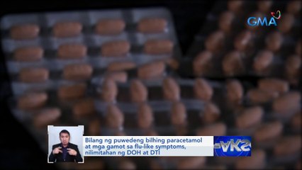 Bilang ng puwedeng bilhing paracetamol at mga gamot sa flu-like symptoms... | Saksi