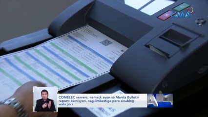 COMELEC servers, na-hack ayon sa Manila Bulletin report; komisyon, nag-iimbestiga... | Saksi