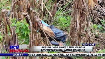 ¡Brutal! Acribillada muere pareja en Protección, Santa Bárbara