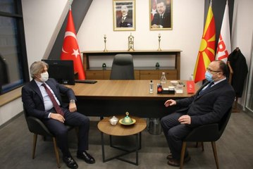 Son dakika haberi! Kültür ve Turizm Bakan Yardımcısı Demircan, Kuzey Makedonya'daki yayıncılarla görüştü