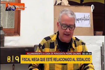 Pedro Salinas: Fiscal Abia niega que allanamiento a casa de periodista esté relacionado a Sodalicio