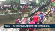 Gak Konsentrasi Saat Nyetir, Mobil Ini Terjun ke Kali