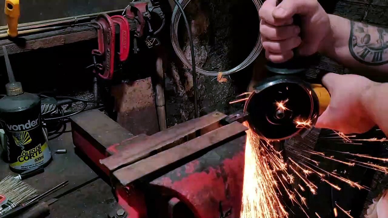 (PART 2) FACA DAMASCO (Padrão Ladder - PART 2)  - MAKING DAMASCUS KNIFE (ladder)