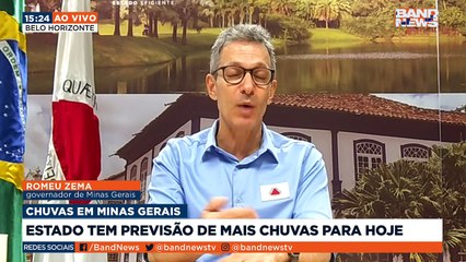 Desde o início do ano, o estado de MG vem sofrendo com as chuvas com enchentes, estradas fechadas e desabrigados. O governador comentou sobre o assunto.