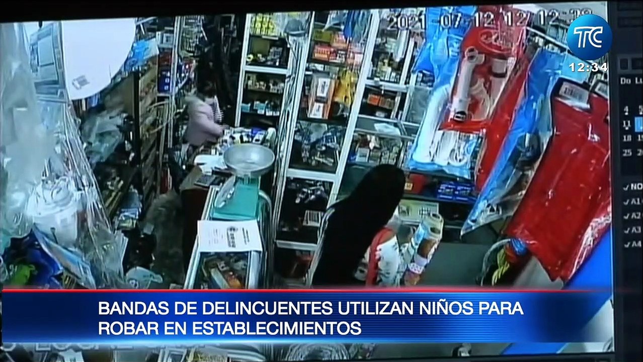 Quito: Niños son usados para robar en locales comerciales