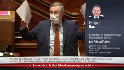 Passe vaccinal : Philippe Bas sur la question des jauges dans les stades