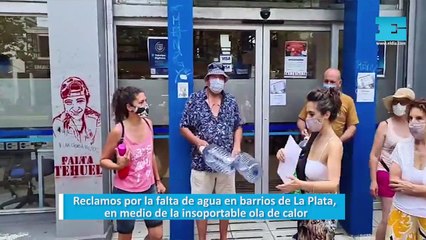 Reclamos por la falta de agua en barrios de LaPlata, en medio de la insoportable ola de calor