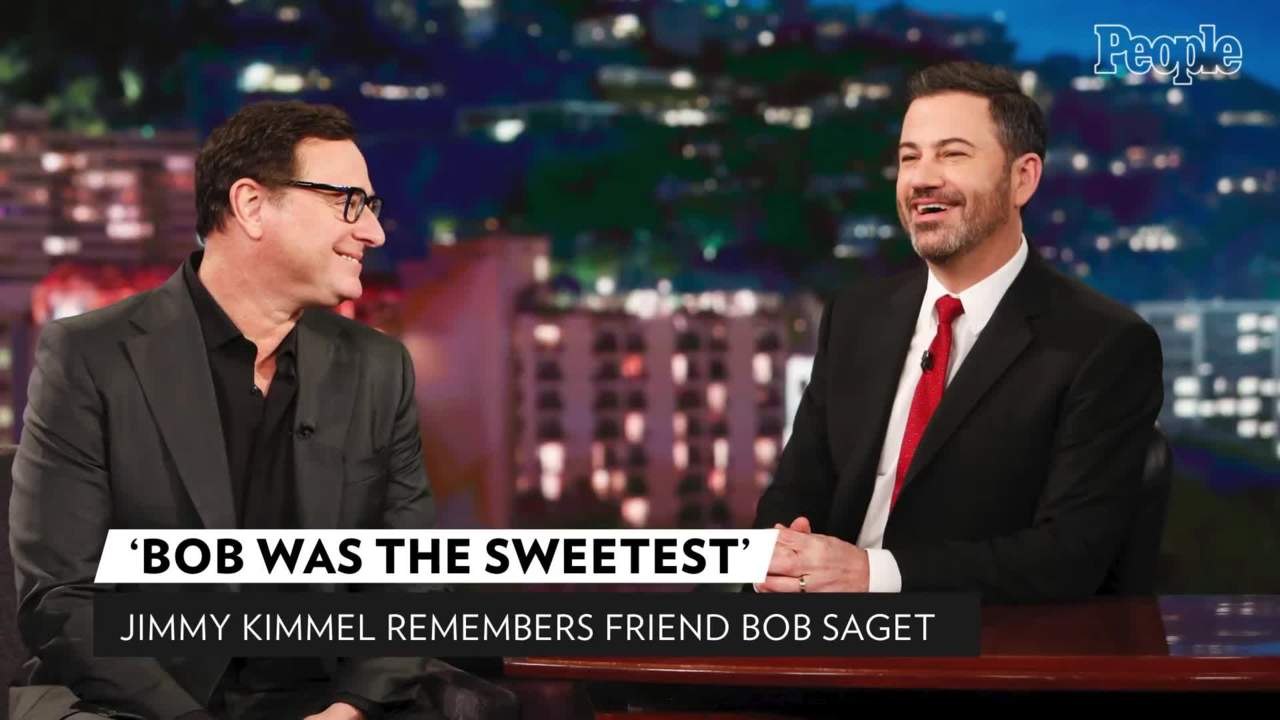 Jimmy Kimmel Holds Back Tears Remembering Longtime Friend Bob Saget: He 'Was the Sweetest'