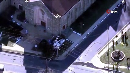 ABD'de ambulans helikopter yerleşim yerine düştü