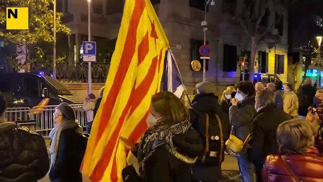 Protesta a Barcelona reclamant la veritat del 17-A i contra un estat terrorista