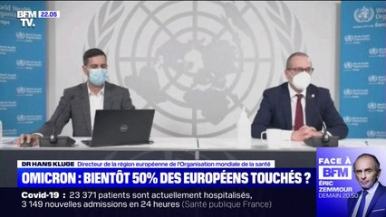 Omicron: bientôt un Européen sur deux touché, selon les prévisions de l'OMS