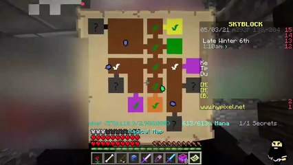 All secrets, 1x1 room 13 - Hypixel's skyblock dungeons, Minecraft