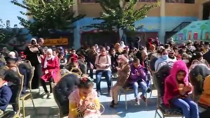 مواهب مدرسة النور تقتحم العالم الافتراضى وتتميز بأصوات ذهبية فى التلاوة