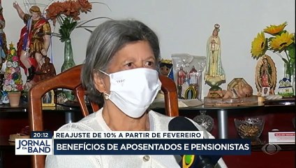 下载视频: Os aposentados vão receber os benefícios com reajuste de pouco mais de 10% a partir de fevereiro. O índice repõe a inflação do ano passado.