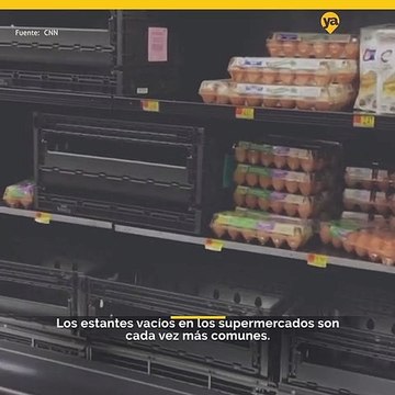 Consumidores encuentran estantes vacíos en los supermercados