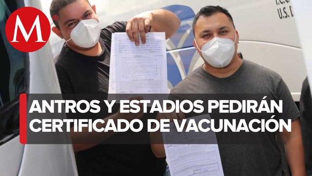 En estos lugares pedirán certificado de vacunación anticovid