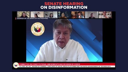 Senate hearing on disinformation | Wednesday, January 12