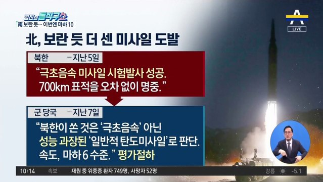 [핫플]北, 6일 만에 2배 빠른 ‘마하10’ 미사일 쐈다