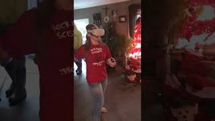 Girl Playing VR Game Accidentally Throat-Punches Uncle