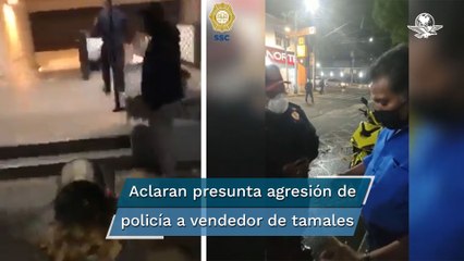 Qué hay detrás de supuesta agresión de policía a un tamalero afuera del Metro San Joaquín