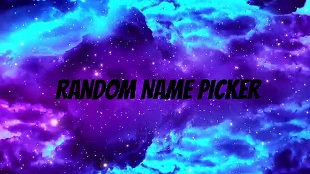 Random Name Picker