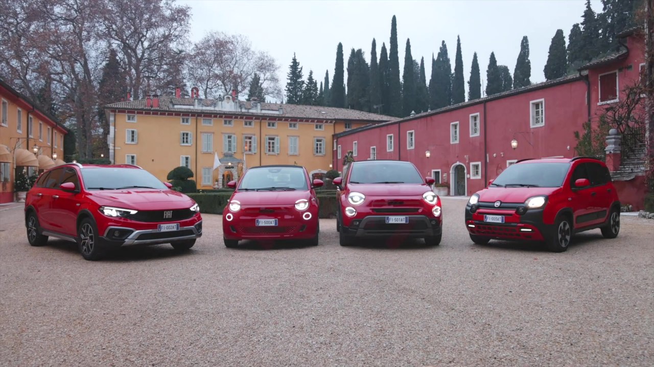 FIAT - das gesamte Line-Up ist (RED)