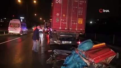 TEM'de zincirleme kaza! Facianın eşiğinden dönüldü