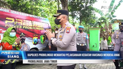 Polres Probolinggo Adakan Gerai Vaksinasi Anak Se Kabupaten Probolinggo-