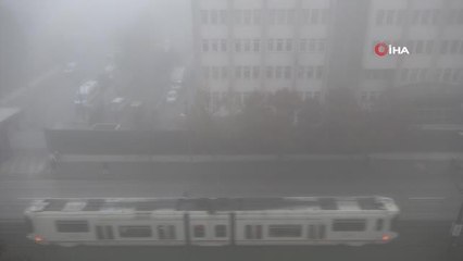 Gaziantep'te yoğun sis etkisini sürdürmeye devam ediyor