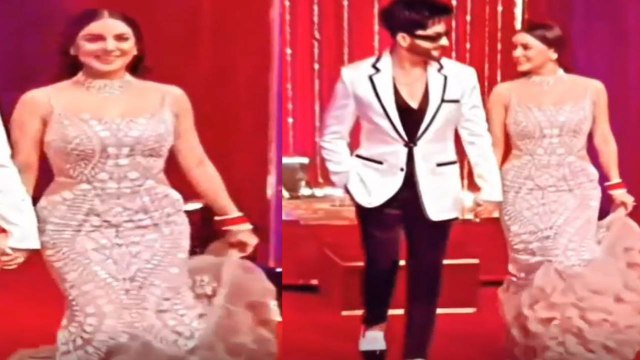 Shraddha Arya का चूड़ा संग टाइट ड्रेस पहनना हुआ मुश्किल, चलने में हुई problem; Watch video|FilmiBeat