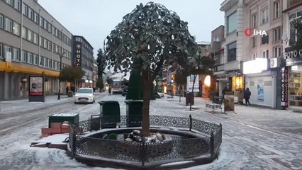 Edirne beyaza büründü