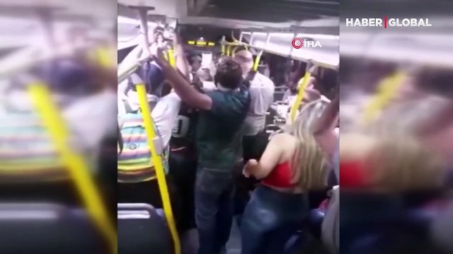 Brezilya'da hamile bir kadın bindiği yolcu otobüsünde doğum yaptı!