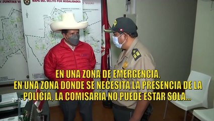 Pedro Castillo realizó vista inopinada a comisarías y al Hospital Dos de Mayo durante la madrugada