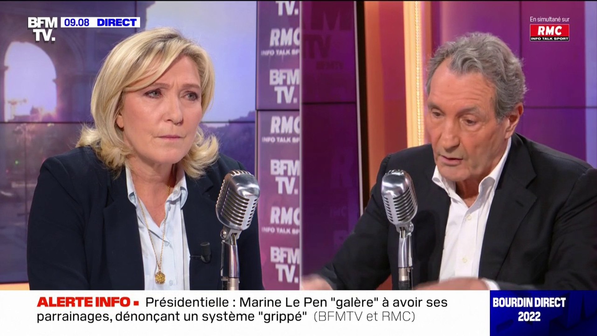 Marine Le Pen assure que "les allocations familiales seront réservées  exclusivement aux Français" si elle est élue en 2022 - Vidéo Dailymotion