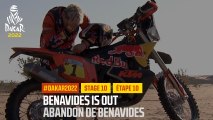 Benavides is out / Abandon de Benavides - Étape 10 / Stage 10 - #DAKAR2022