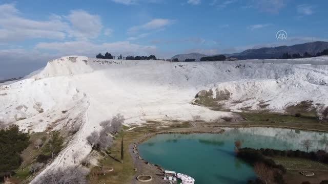Pamukkale'deki oteller yarıyıl tatilinde yüzde 100 doluluk hedefliyor
