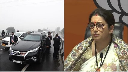 Smriti Irani asks Punjab DGP who gave route clearance
